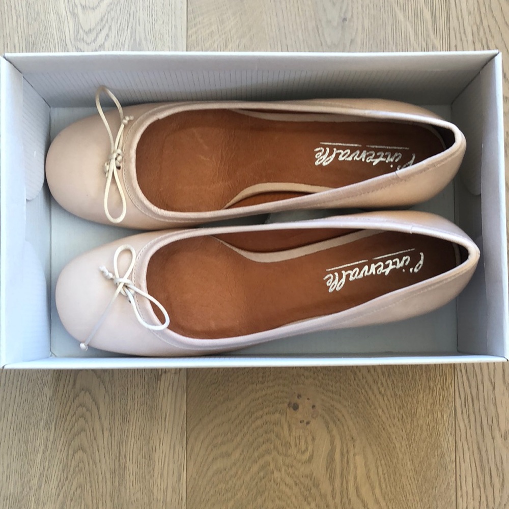 Blush nude L’intervalle ballet block heels NEVER WORN